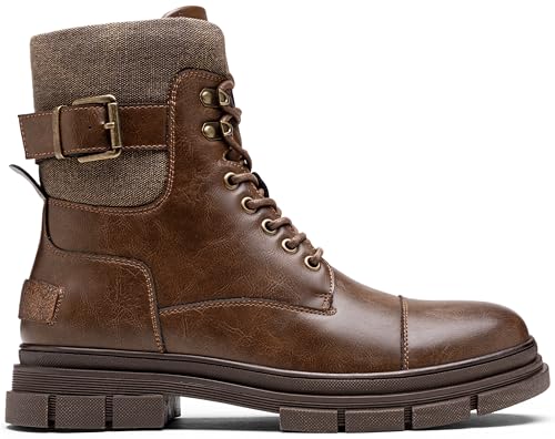 Jousen Mens Combat Dress Boots
