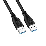 AMPLIA COMPATIBILIDAD: El cable USB a USB conecta un periférico USB con puerto USB 3.0 tipo A a una computadora para una transferencia de archivos rápida. Es compatible con Laptop, Laptop Cooling Pad, Smart TV, USB en el automóvil, reproductor de DVD, hub USB 3.0, Monitor, Cámara, Wacom, Blue-ray Drive, Set Top Box y la mayoría de los discos duros externos USB 3.0 con puerto Tipo A.