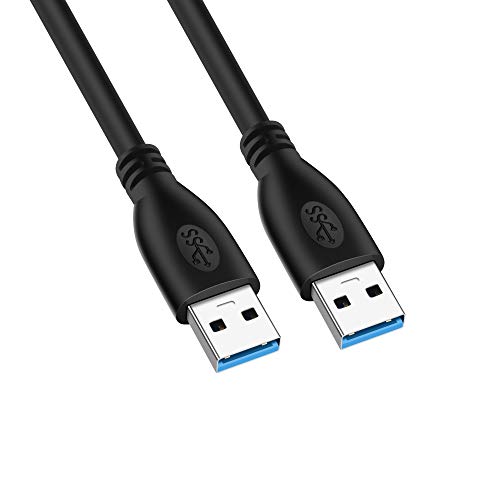 Outstandingu00ae Cable USB A Macho a Macho Cable USB de Doble Extremo Compatible con Carcasas de Disco Duro, Reproductor de DVD, Enfriador de Computadora Portátil