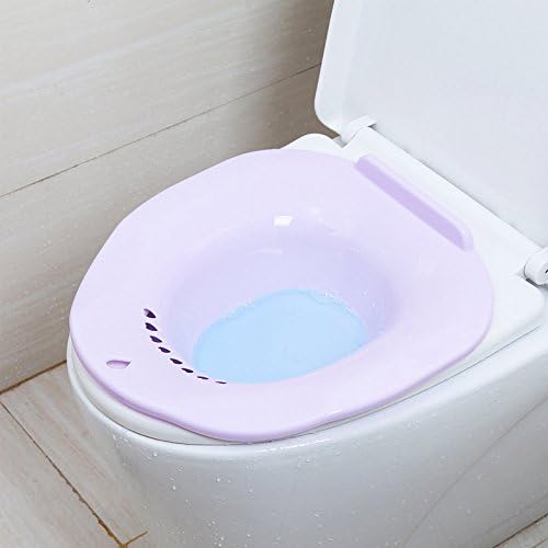 She-love Sitz Bath Hip Bath Tub Kit, Postpartum Care Sitz Bath Avoid Squatting for Pregnant Women, Hemorrhoids Patients Treatment On The Toilet Orepisiotomy Sitz Bath(Purple)