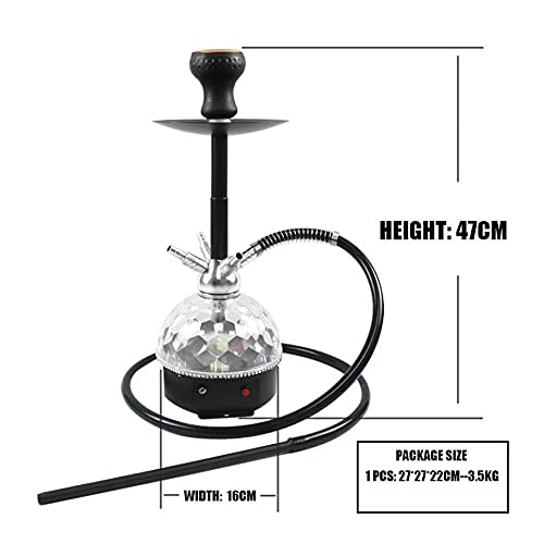 Rteanb Glänzende Shisha-Arabische Hookah-USB-Bluetooth-Musik-Hukahn-Bühnenlichthuka, zum besseren Shisha-Hukahn… – Bild 4