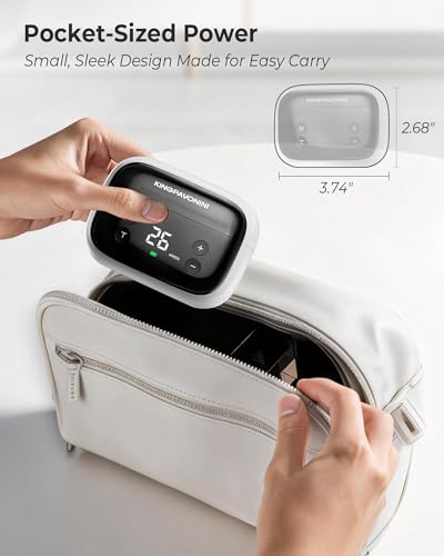 Image of Wireless TENS Unit Muscle Stimulator for Pain Relief Therapy, 2 Units Dual-Channel TENS Machine, 30 Intensities, Pocket-Sized TENS Device for Sciatica Back Pain, Charging Case, Model U13