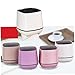 TEHAUX Portable Rose Gold USB Powered Desktop Bass Sound Speaker Compact Mini Wired Computer Speaker with Volume Control Small Stereo Music Player for Laptop Office Home Use