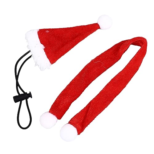Suprimentos Decorativos para Paisagismo de Répteis Vestuário de Natal para Animais Conjunto de Lenço