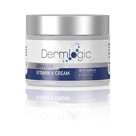 Vitamin K Cream- Moisturizing Bruise Healing Formula. Dark Spot Corrector for Bruising, Spider Veins & Broken Capillaries. Reduces Under Eye Dark Circles, Fine Lines, Puffiness, & Wrinkles with Arnica Cover