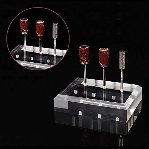 Soporte acrílico para 6 piezas de mechas de manicura miniatura 2