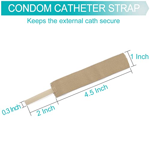 Easetou QJ-DP00610-20PCS Reusable External Condom Catheter Strap Adjustable Condom Cath Fixer Holders Band For Urinary Bag External Catheter Male Penile Clamp Prostate Surgery Pack Of 20 thumb #5