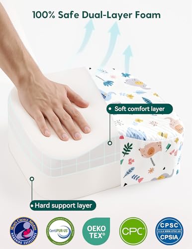Image of Babelio ErgoUp Booster Seat for Kitchen Chair, Promote Proper Upright Posture, Toddler Booster Seat for Dining Table, Removable & Washable Cover, Suitable for 18 Months to 5 Years, White Elephant