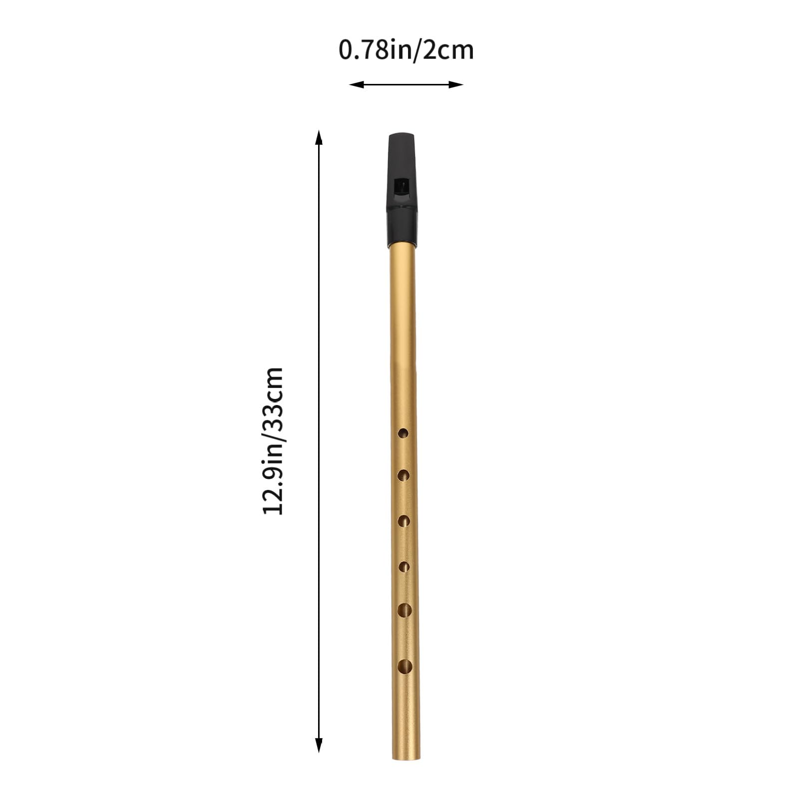 Flûte à Bec Soprano c En Alliage D'aluminium Doré, Instrument De Musique Professionnelle Portable Pour Débutants Et Garçon Et Filles, Clarinette Créative Éducative Facile à Jouer