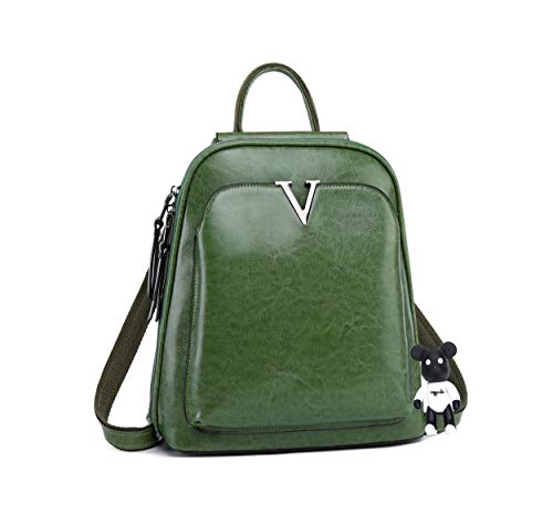 AINUOEY Mujer Bolsos Mochila Vestir Antirobo Pequeña Casual Bandolera Cuero Hombro Piel