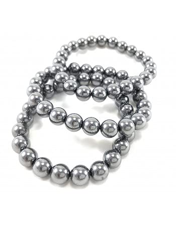 Elite Shungite beaded Bracelet Stretch Elastic size : 10 mm