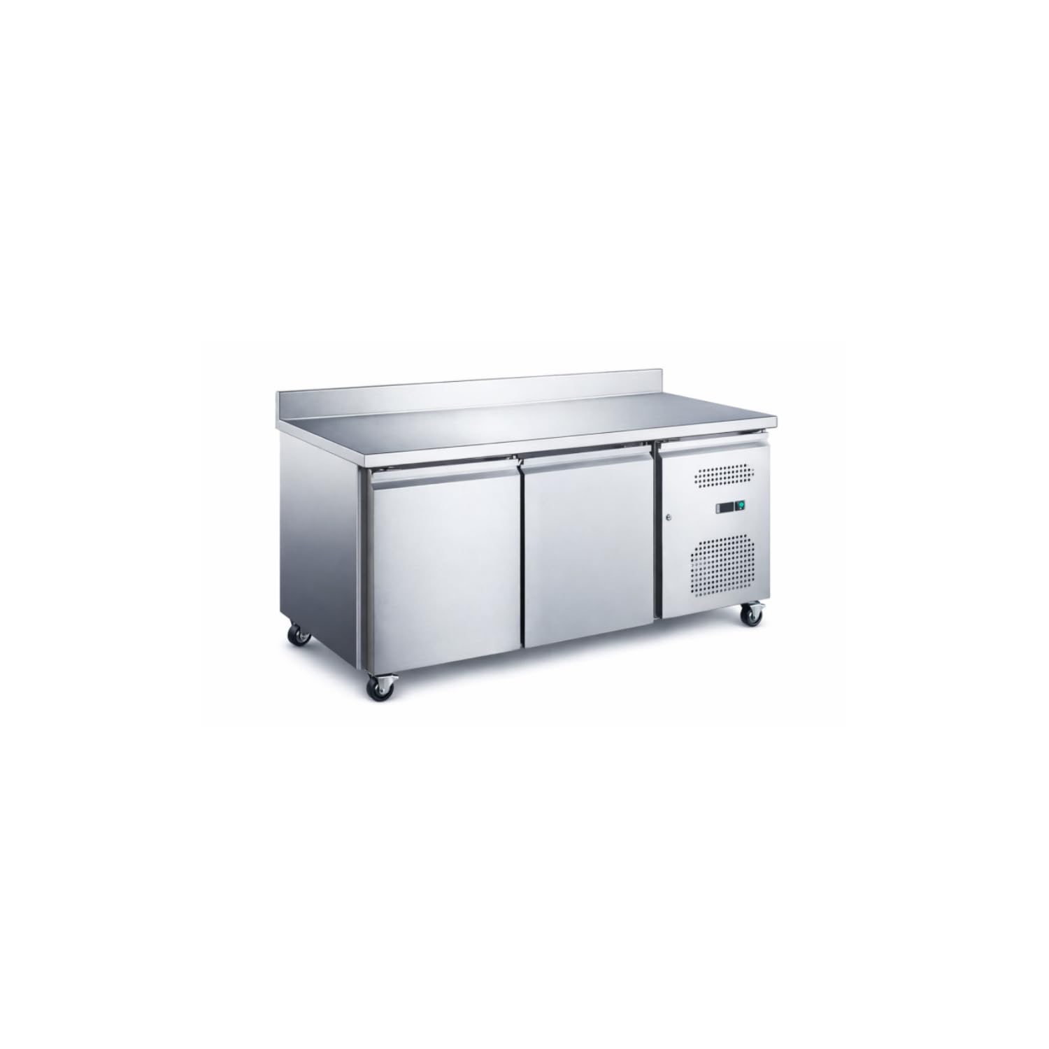 Générique Desserte Réfrigérée Positive 2 Portes 136 x 60 cm – Adossée – +2/+8°C – Inox – Snack