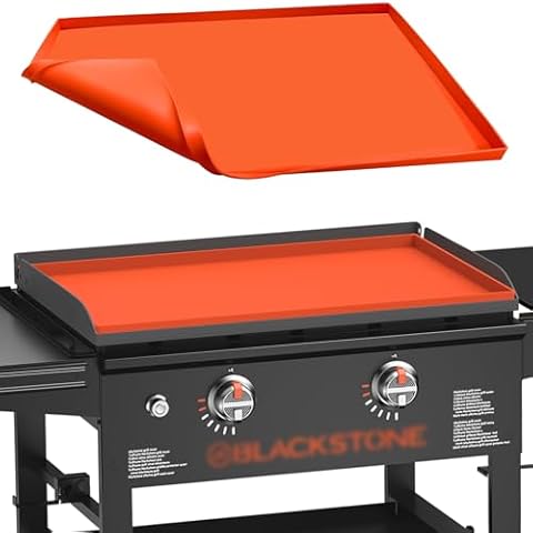 ibelief Silicone Griddle Mat Cover for Blackstone 28 Inch, Upgraded Heavy Duty Food Grade Silicone Grill Protective Mat for Blackstone Accessories, Protect from Dust, Insects and Leaves Cover