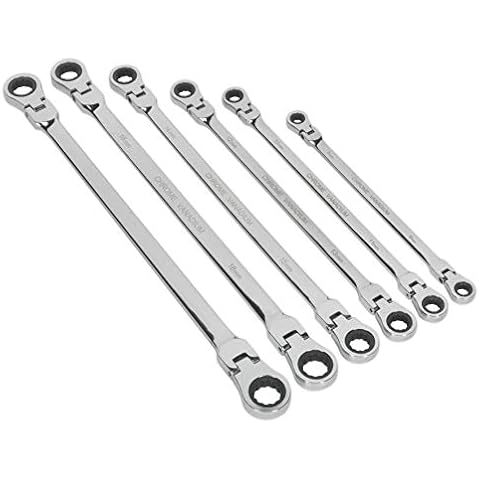 Sealey Ak63832 Flexi-Head Ratchet Spanner Set Cover