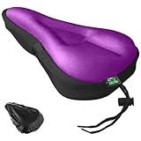 Zacro Bike Seat Cushion Cover - Gel Padded Bike Seat Cover for Men Women, Extra Soft Exercise Bicycle Seat Compatible with Peloton, Outdoor & Indoor
