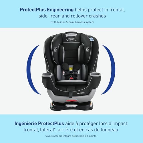 Graco Extend2Fit Convertible Car Seat, 2-in-1 Forward & Rear-Facing Baby Car Seat, 1.8-30 kg (4-65 lb), Titus - Image 6