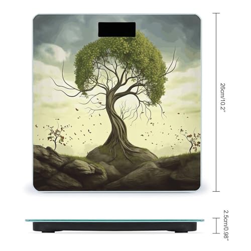 Báscula Digital para Baño con Pantalla LCD y Vidrio Templado miniatura 2