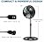 SMAFAN 16 Inch Outdoor Misting Stand Fan, Hose Connection, 3 Speed 3 Mist Settings, 75° Oscillation, Adjustable Height 36-50 inch, 25° Tilt Head, GFCI Plug, for Patio Deck Backyard, Black