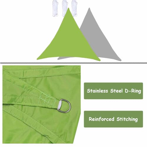 Voile d'ombrage triangulaire protection UV 95% imperméable
