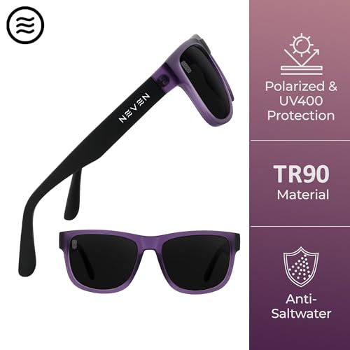 NEVEN Wizard Men’s Polarized Sunglasses - Classic Rectangle Glasses - UV Protection Party Sunglasses for Concerts, Festivals3