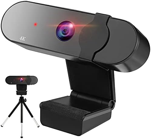 DDYYDS 4K Webcam Full 1080P Camera 30fps Computer Web Cam Wide Angle Auto with Tripod Built-in Microphone