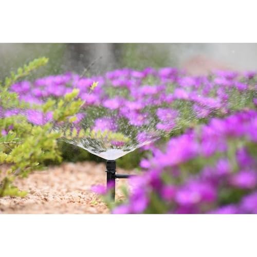 Hozelock - Aspersor con estaca de 360°, alcance ajustable, riego de jardín, jardín y exterior