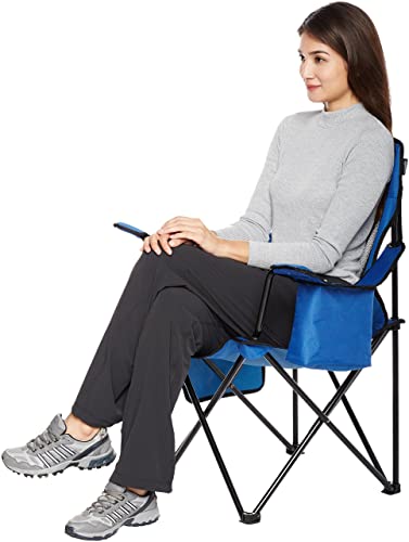 Miniatura 9 de Amazon Basics - Silla De Camping Con Enfriador, Azul Malla , Normal