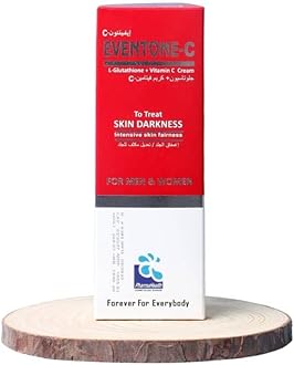 Eventone-C L-Glutathione & Vitamin C Face Cream – Hydrating & Brightening Moisturizer for Uneven Skin Tone, Anti-Aging, Wrinkle Care – For Men & Women