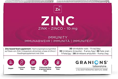 Zinco 10 mg | Immunità | Antiossidante | Integratore Pelle Acne, Capelli | Integratore Unghie...
