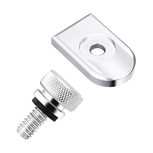 Amazicha Chrome Stainless Steel Seat Bolt Tab Screw Mount Knob Cover Kit Compatible For Harley Davidson Sportster Softail Touring Dyna 1996-2023 #TOP14