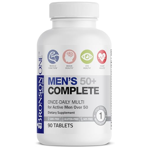 Image of Bronson ONE Daily Mens 50+ Complete Multivitamin Multimineral, 90 Tablets