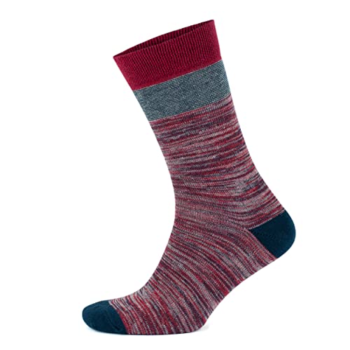 GoWith 3/6 Pairs Premium Cotton Crew Socks for Men, Soft Comfortable Lightweight Breathable Dress Socks with Gift Box4