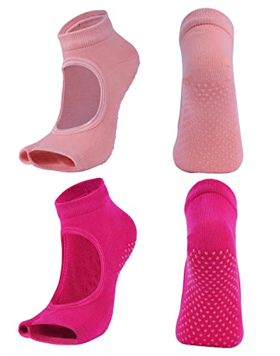 LEMON GIRL Toeless Yoga Socks