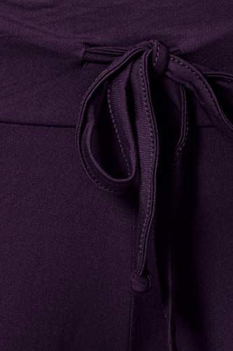 Image of Leggings Depot Women's Wide Leg Drawstring Pajama Pants for Lounge, Sleep | Soft, Breathable Poly-Span, Drawstring Waist, Comfy, Casual, Yoga, Everyday