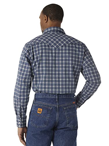 Wrangler mens Fr Flame Resistant Western Long Sleeve Two Pocket Snap Shirt2