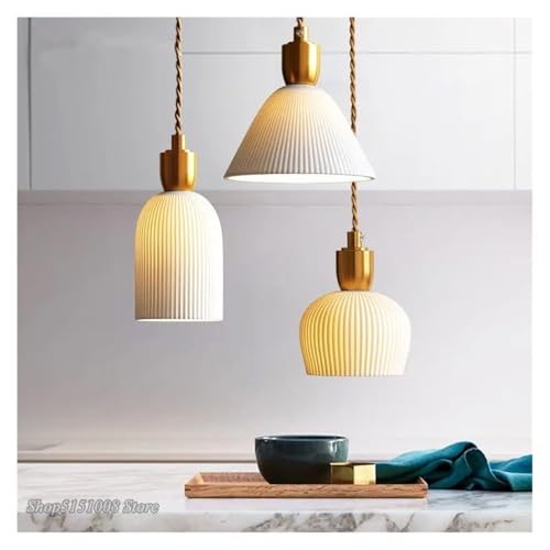 Lustre LED en céramique anti-éblouissement pour éclairer votre salon moderne