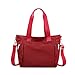 Produktbild YANAIER Damen Handtaschen Schultertasche Wasserdicht Nylon Casual Multifunktionale Umhängetaschen Damen Hobos Schultertasche Shopper Tasche Burgund
