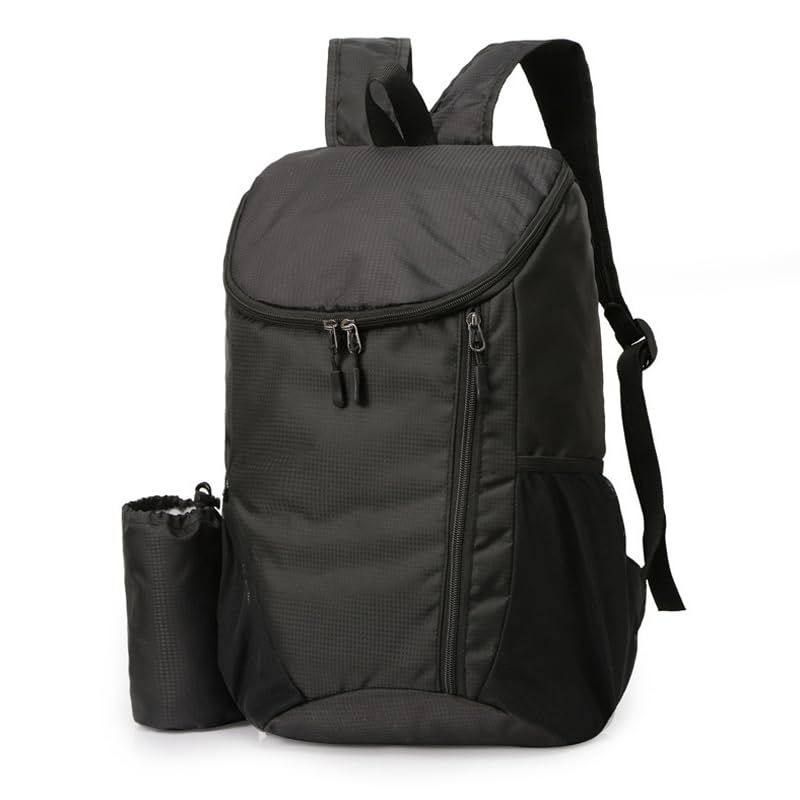 Mochila esportiva ao ar livre para homens e mulheres – ultraleve, dobrável, à prova d'água com vários compartimentos e fecho de zíper – perfeita para corrida, caminhada, academia – uma opção de
