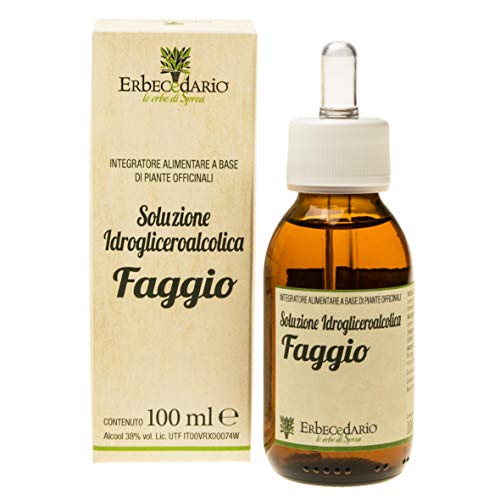 Faggio Gemmoderivato Drenante Forte Sgonfia e Depura, Diuretico naturale contro la comparsa degli Inestetismi della Cellulite e Ritenzione Idrica - 1 Flacone 100ml