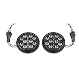 Eagle Lights Slim Line 4.5 inch LED Auxiliary Passing Spot Lights for Harley Davidson and Indian Motorcycles - Plug and Play Connection