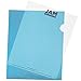 JAM PAPER Plastic Sleeves - Letter Size - 9 x 11 1/2 - Assorted Color Project Pockets - 12 Page Protectors/Pack