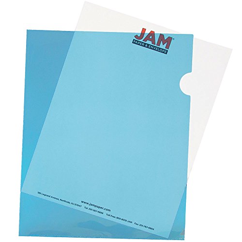 JAM PAPER Plastic Sleeves - Letter Size - 9 x 11 1/2 - Assorted Color Project Pockets - 12 Page Protectors/Pack by JAM Paper - Image 7