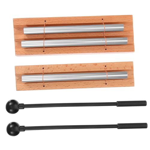 FOMIYES Sound Therapy Tools Meditation Chime Metal Wind Chimes Percussion Instrument Mallet Classroom Attention Getter