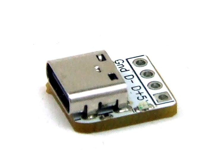 PQMEGA 1 pcs. x Adapter USB C Socket with LED #A6054