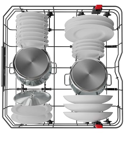 Bauknecht B6B D841A X teilintegrierbarer Geschirrspüler / 60 cm/C / 14 Maßgedecke/PowerClean - Hochdruckdüsen/ActiveDry - automatisches Türöffnungssystem/Besteckschublade