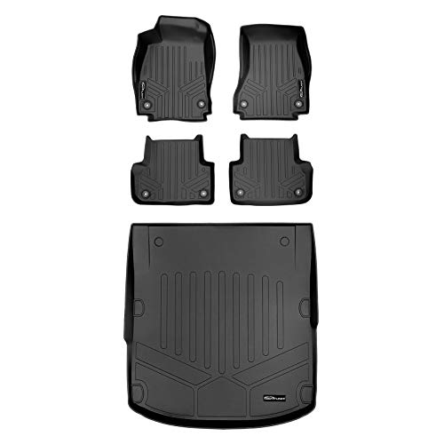 SMARTLINER Custom Fit Floor Mats 2 Rows and Cargo Liner Set for 2017-2025 Audi A4 / S4 Sedan / A4 Allroad