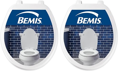Image of Bemis 70 Durable Plastic Toilet Seat, Round, White (Pack of 2)