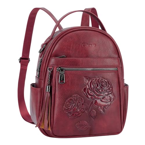 Image of Mini Backpack Purse for Women,Vegan Leather Small Backpack for Daily | Embossed Lightweight Water-Resistance Travel Mini Fashion Daypack Bag,Ladies Casual Backpack Purse Gift Choice for Women