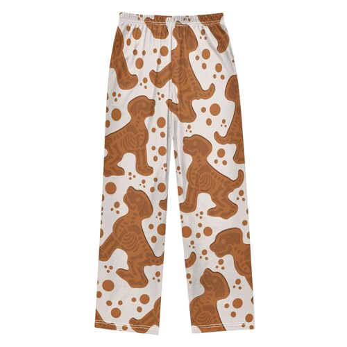 Cookie Skeleton Boys Pants Boys Athletic Pants Long Pant for Boywith Pockets Wide-Leg Size 6-14Y2