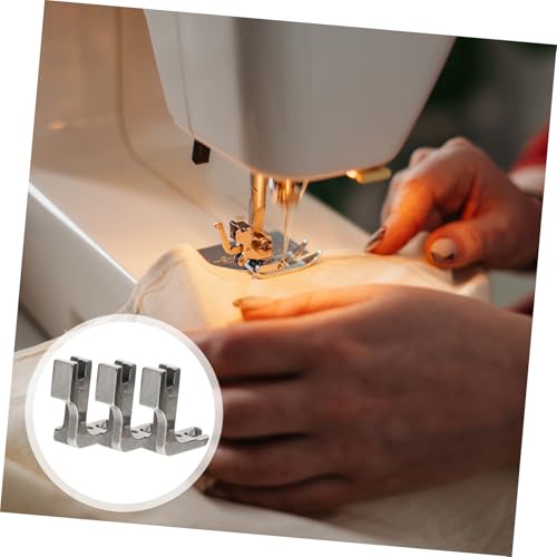 3 Pzas Pie Prensatelas Dobladillo Industrial Acero miniatura 5